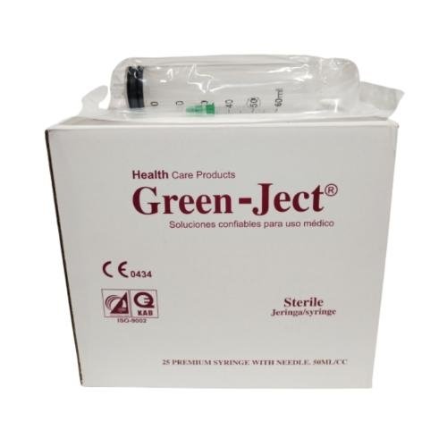 Jeringas Green Ject — 1, 3, 5, 10 y 20 ml